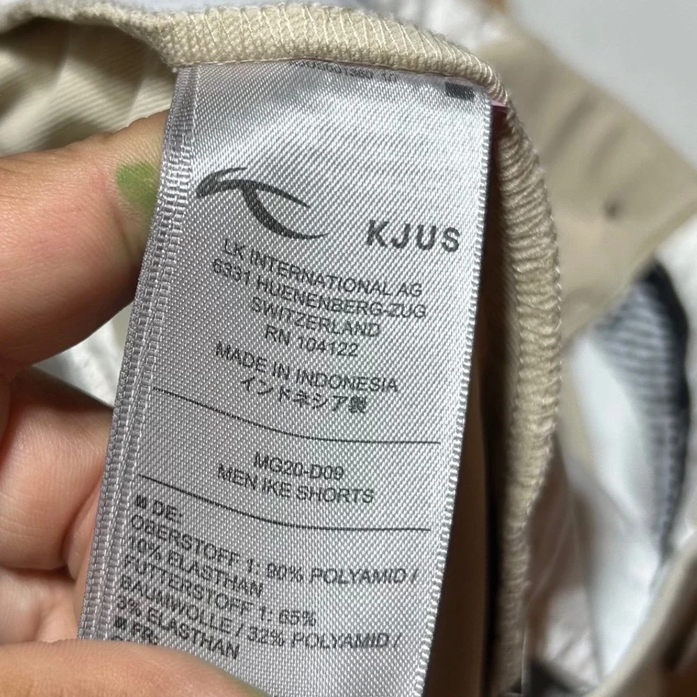 Kjus Men Ike Shorts Tan Beige‎ Golf Performance Stretch W38 Regular Fit